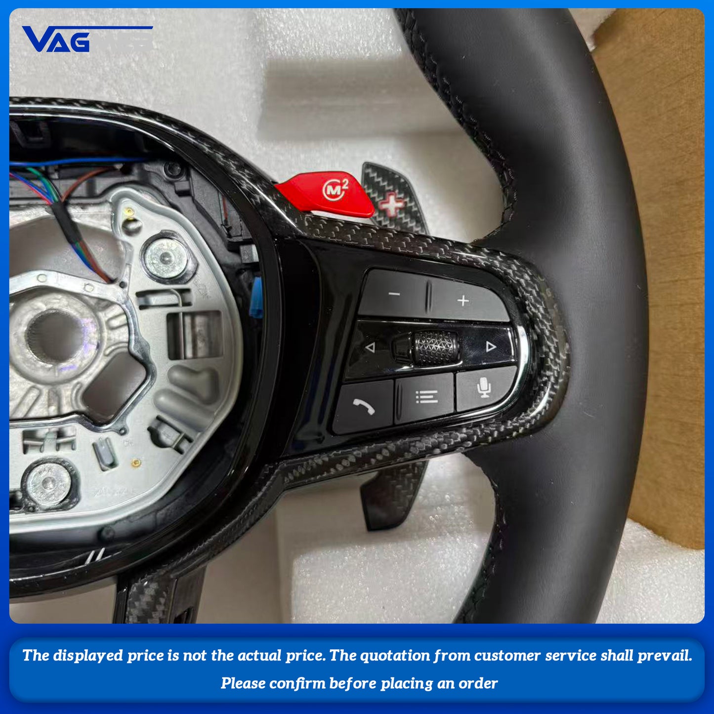 Steering Wheel For BMW 3 4 5 Series G20 G23 G26 G30 G32 G80 G82 G87 F90 G05 G06 G29 G42 Car Accessories