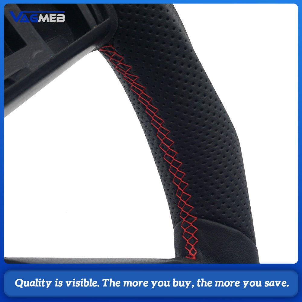 Custom perforated Leather Steering WheeI Challenger SRT8 RT8 6.1 5.7 HEMI 300c For Magnum Charger For Dodge