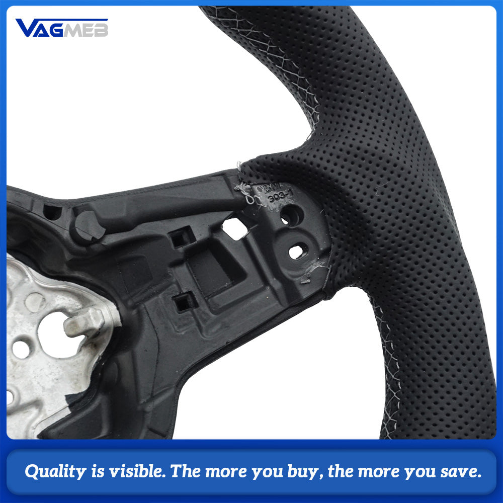Steering Wheel Is Suitable For VW Golf MK7 MK7.5 GTI Made Of Perforated Leather Car Accessories