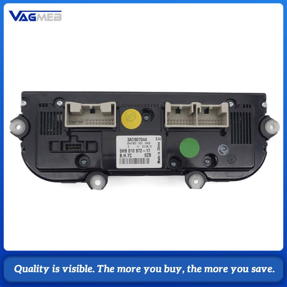 3AD 907 044 AA Climate Control Switch Panel For VW Passat B7 2011-2016 Digital Temperature Display AC Heater Control Unit Support RNS RCD Screen Data Visualization Easy Install Auto Interior Accessories