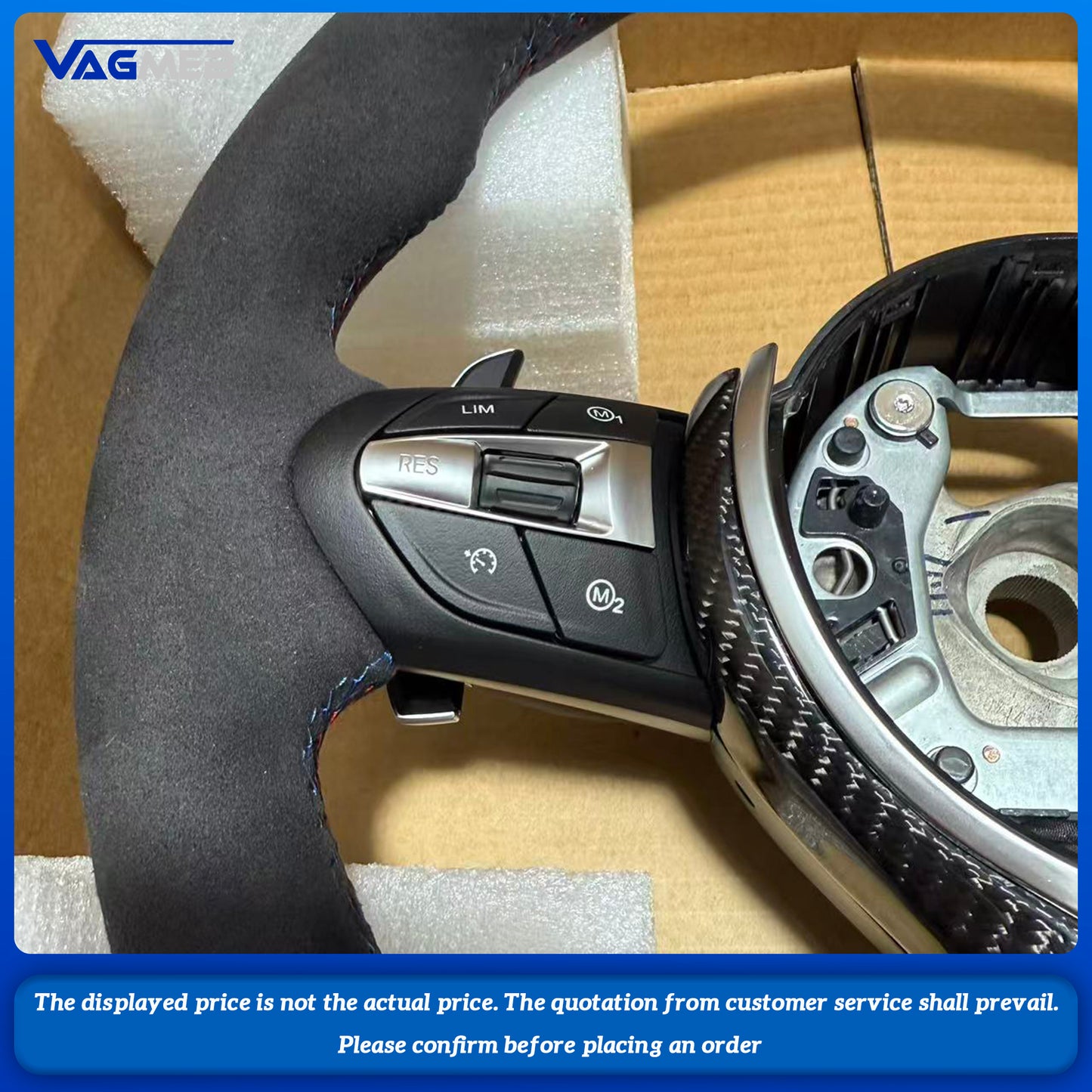 Carbon Trim M Sport Steering Wheel For BMW F10 F20 F21 F22 F30 F31 F32 F36 M2 F87 M3 F80 M4 F82 F15 F16