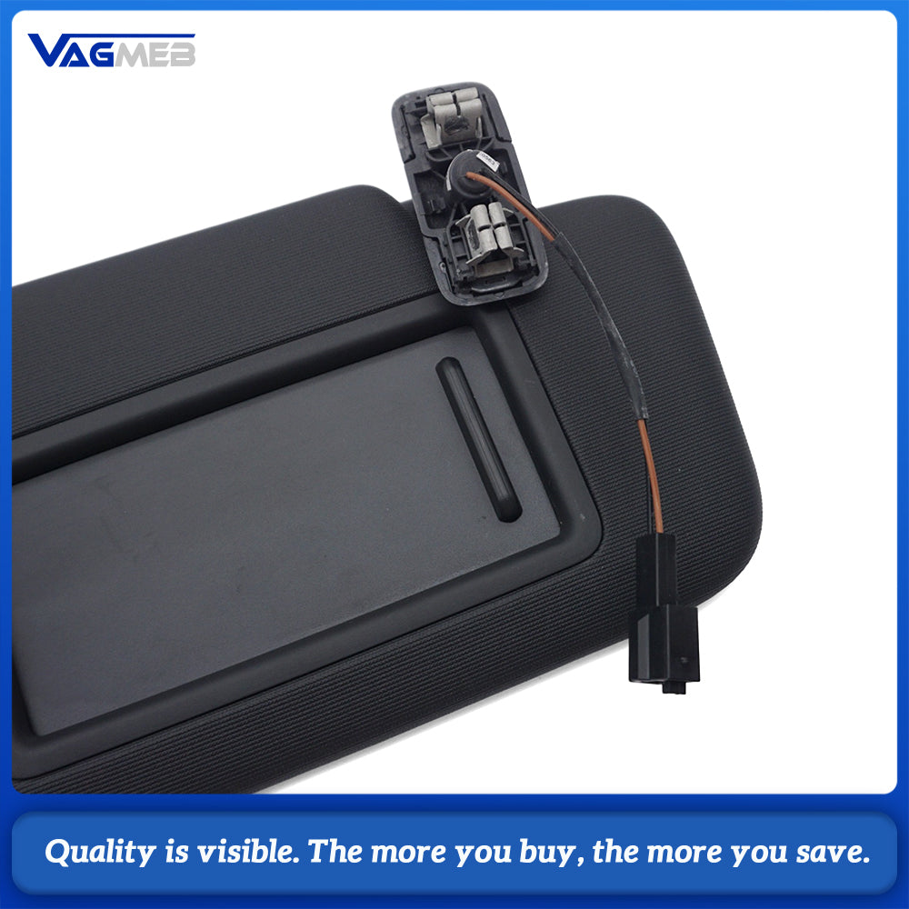 Car Right Passenger Sun Visor Black Interior Sun Shade Replacement Part 5GG857552G 3H8 For VW Golf 8 MK8