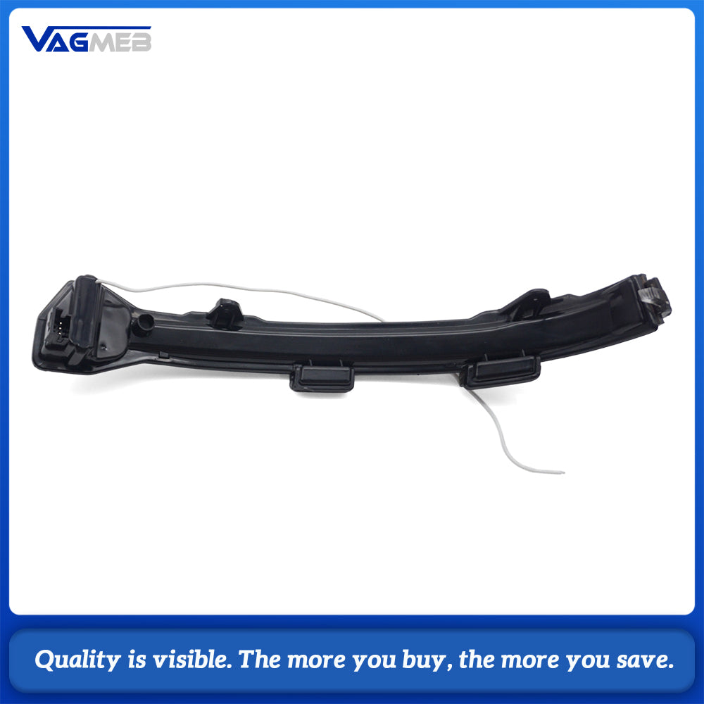 Car Gloss Pure White Rearview Mirror Cover With Letter Mark Wing Mirror Cap Replacement For VW Golf 7 MK7