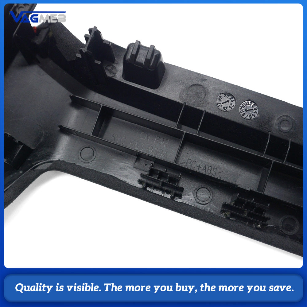 Suitable For Audi A38Y S3 LOGO Overturned Fur Interior Decoration Car Interior Supplies Gear Panel Gear Shift Modification