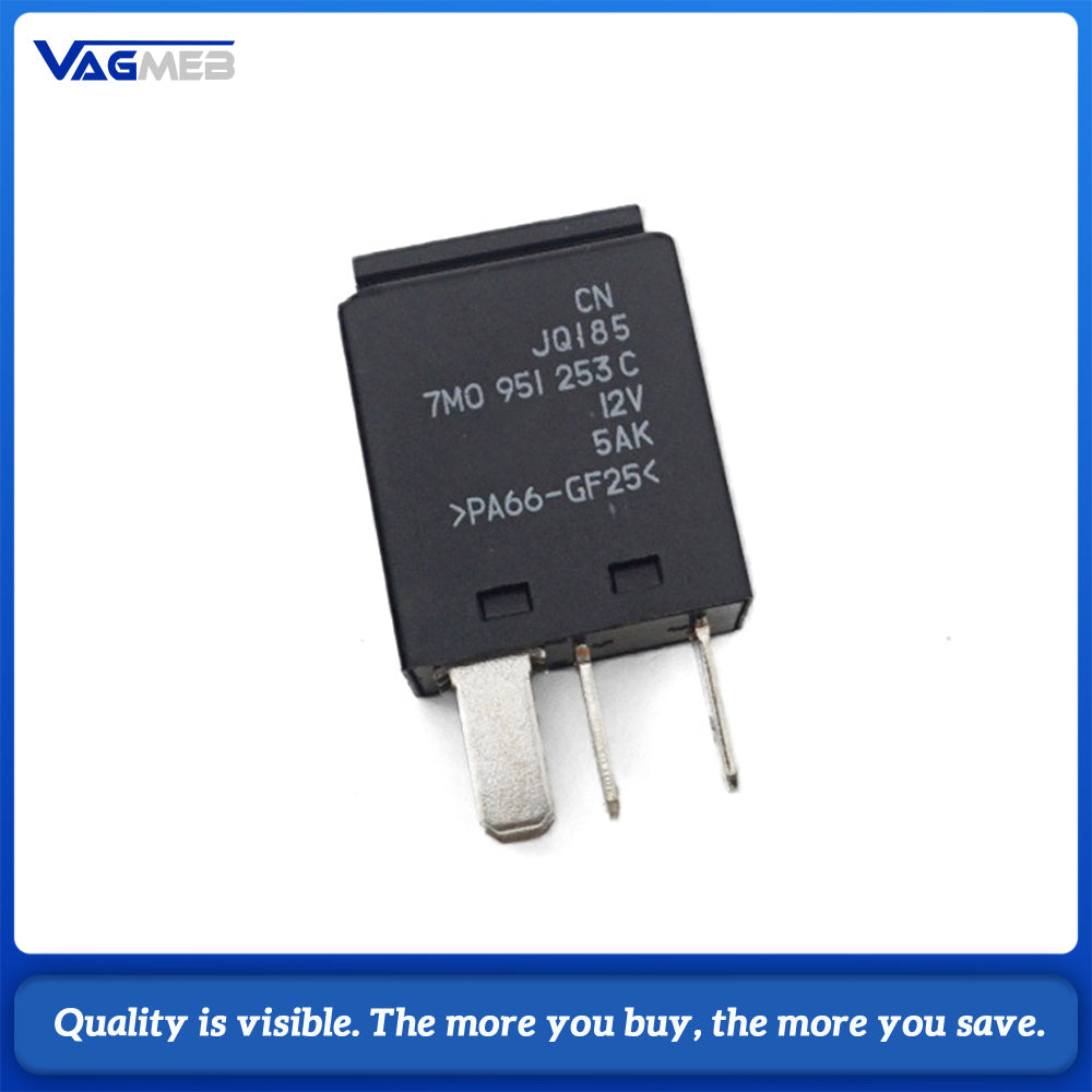 5AK 100 Relay OE 7M0951253C JQ185 12V 30A 5Pin Multi Purpose Fuel Pump Fan Relay Fit VW Audi Skoda Seat Golf Passat T5 Sharan
