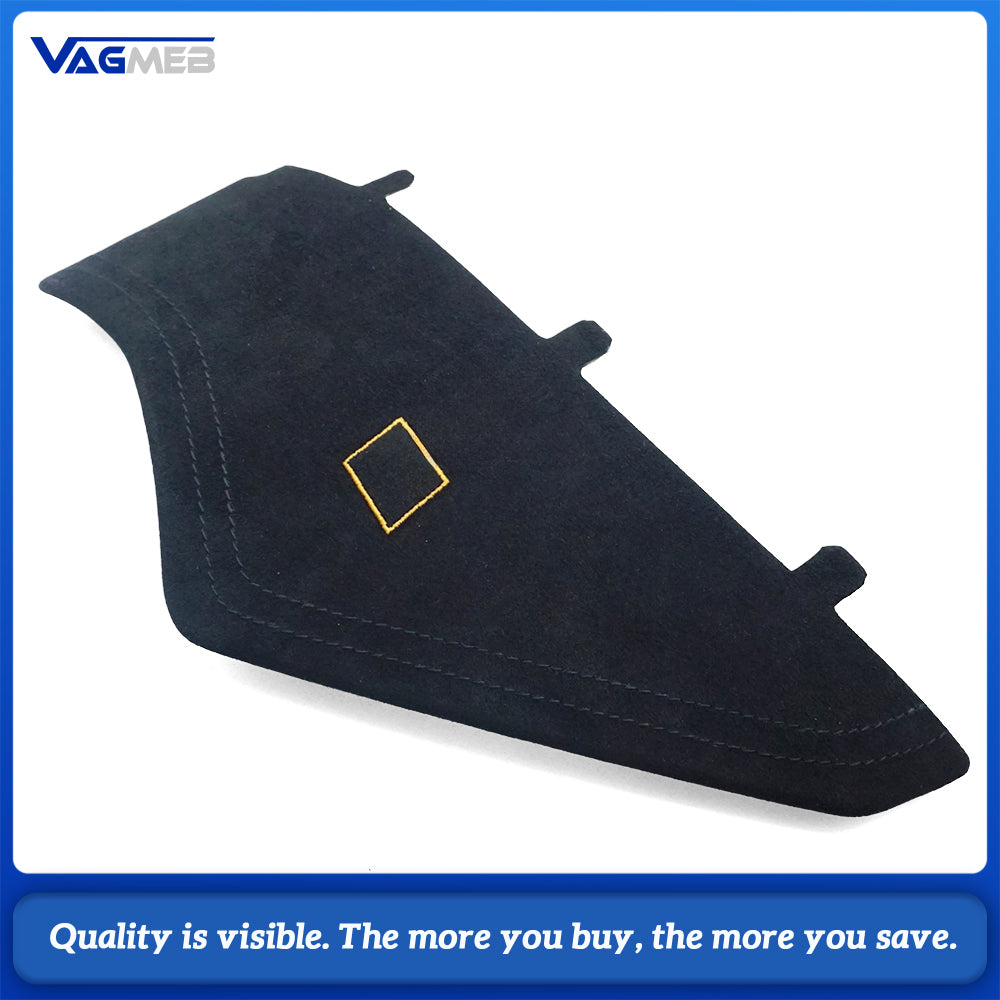 For Audi A6 C8 RS6 C8 Alcantara white stitch Dashboard cover plate with S RS emblem