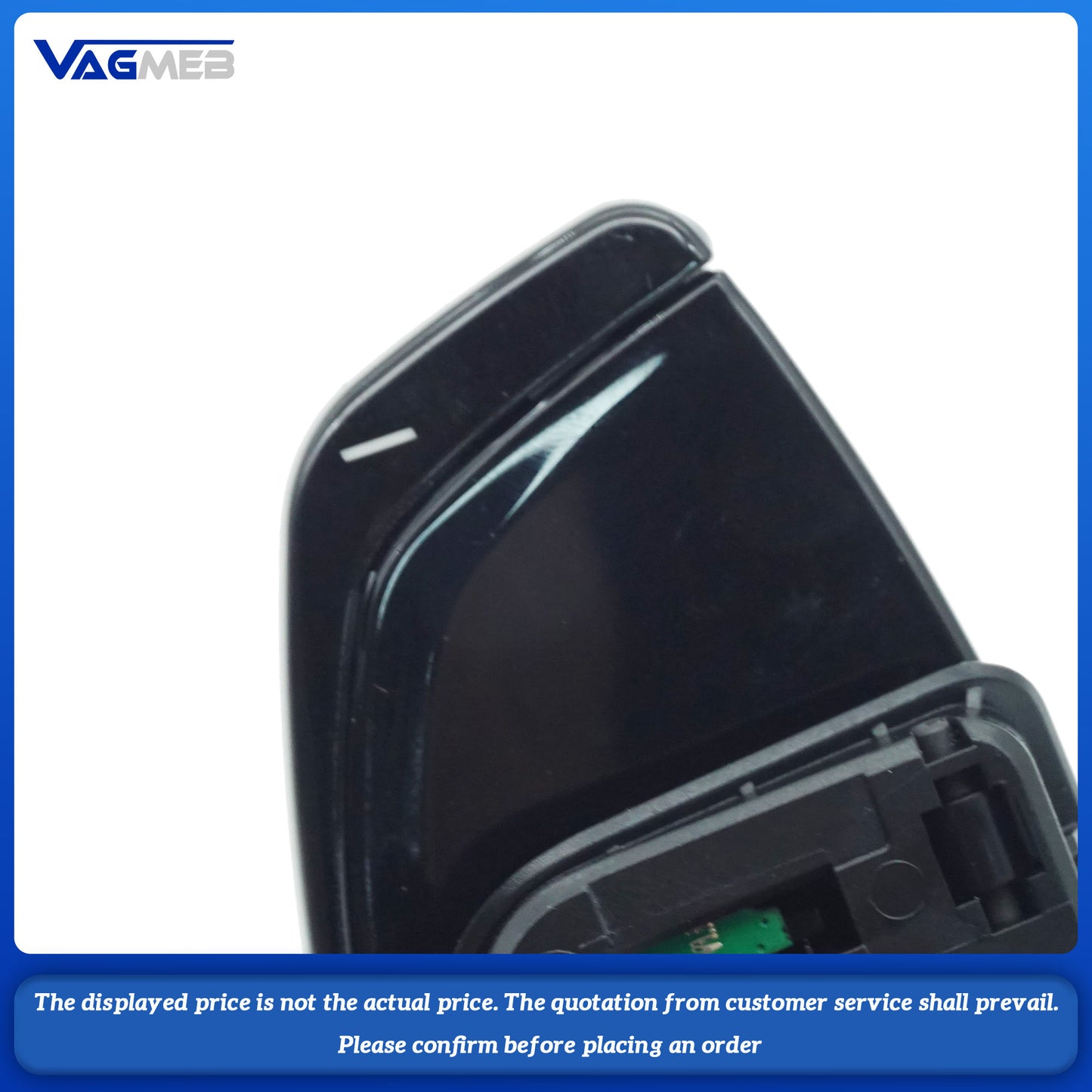 For Audi A4 B9 A3 S3 A5 A6 C8 with metal shift paddles and extended shift cover for steering wheel paddles