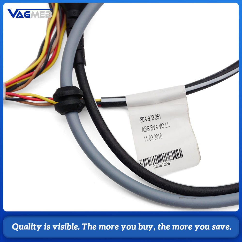 Front LEFT ABS Speed Sensor Wiring Harness For Q5 2018-2020 80A 972 251