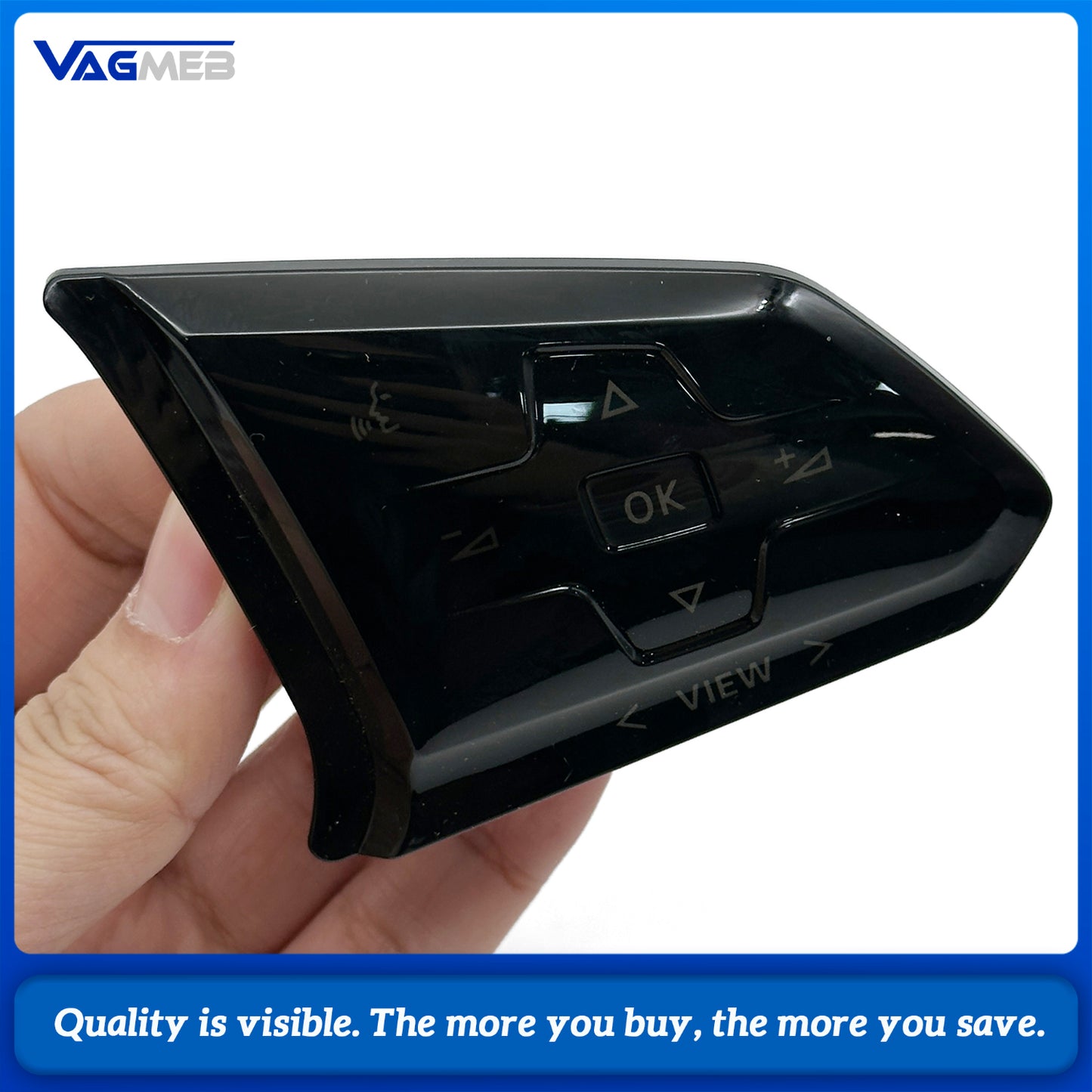 For VW Golf7 MK7 Golf 8 MK8 Passat B8 Tiguan L For ID3 ID4 ID6 1EA959442AB Multi Function Steering Wheel LCD Touch Button Shell