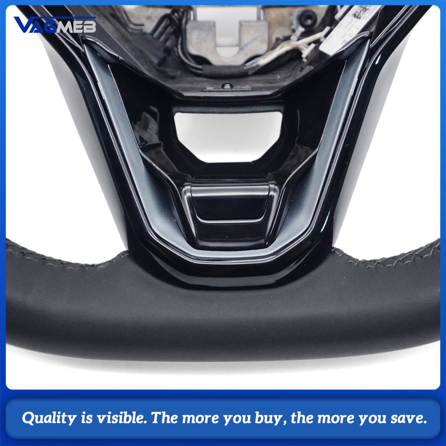 For VW Golf 8 MK8 POLO GOLF 7 GTI R-line MK7 MK6 Passat CC GTS Scirocco GTD GTE GLI JETTA Leather Steering Wheel