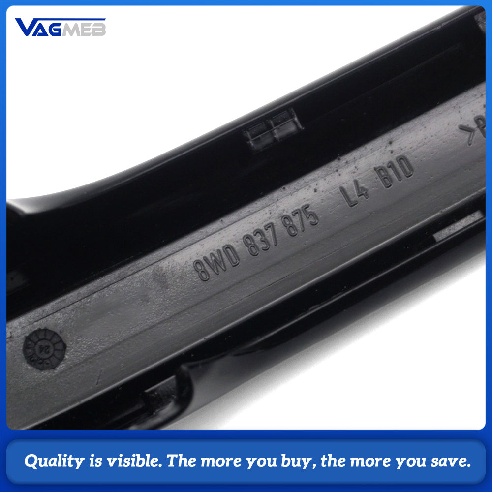 8WD837876/8WD837875/8WD839875 For Audi A4L B9 Exterior Door Handle Cover, Black Painted, FrontRear LeftRight, For 2017-2025 Audi A4 A5 Q5L