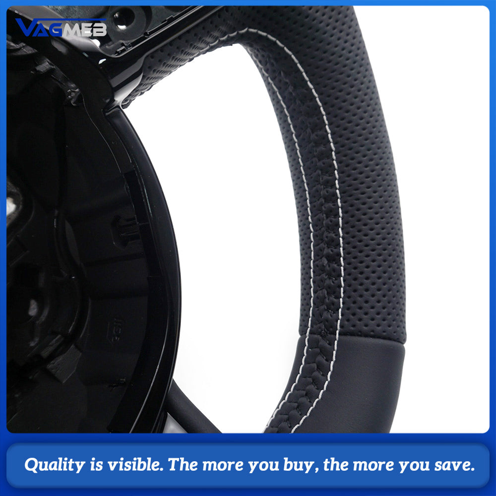 Sports style steering wheel for Audi A3 8V A4 B8 A5 S3 S4 RS3 RS4 Perforated leather steering wheel