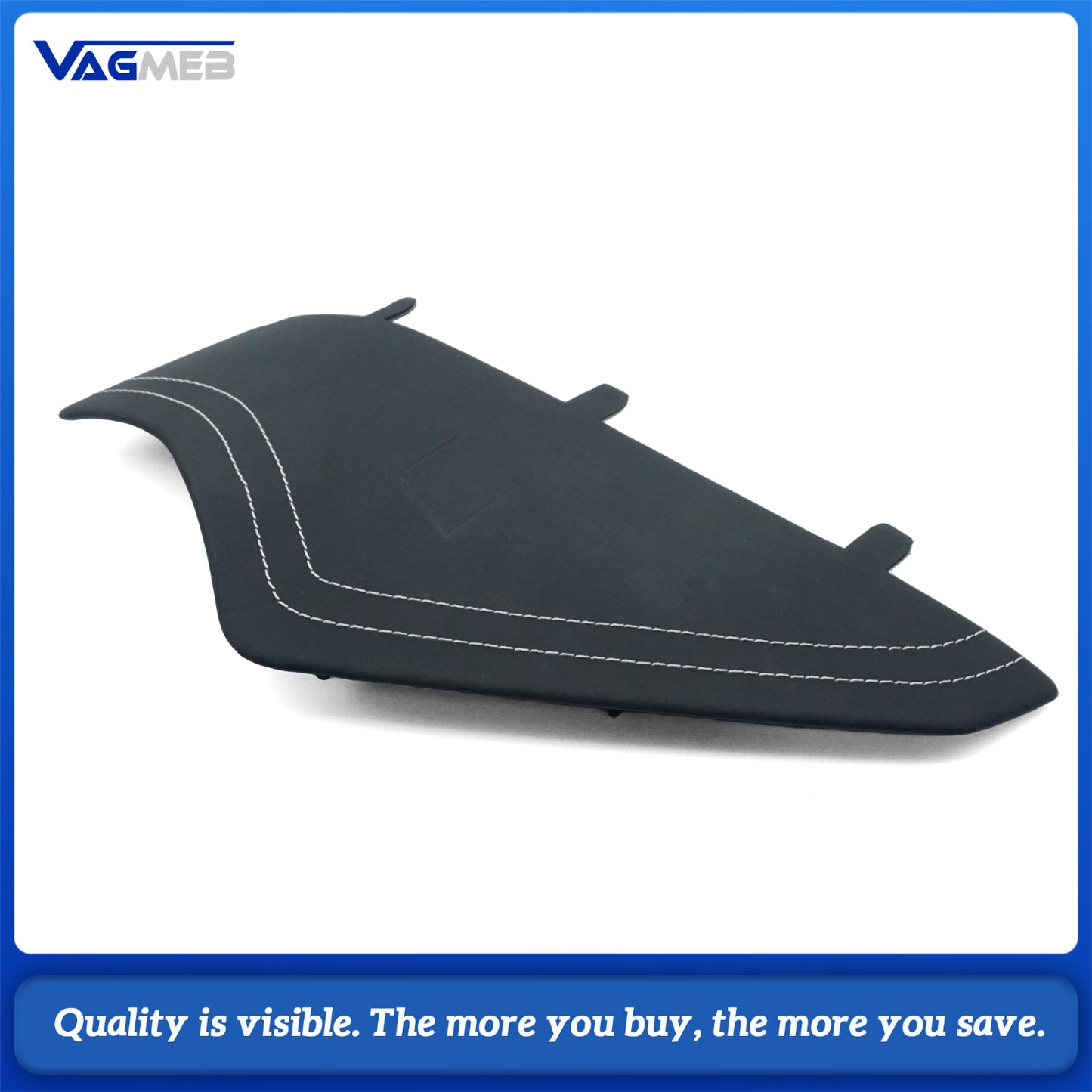 For Audi A6 C8 RS6 C8 custom leather Alcantara white stitch Dashboard cover plate with S RS emblem