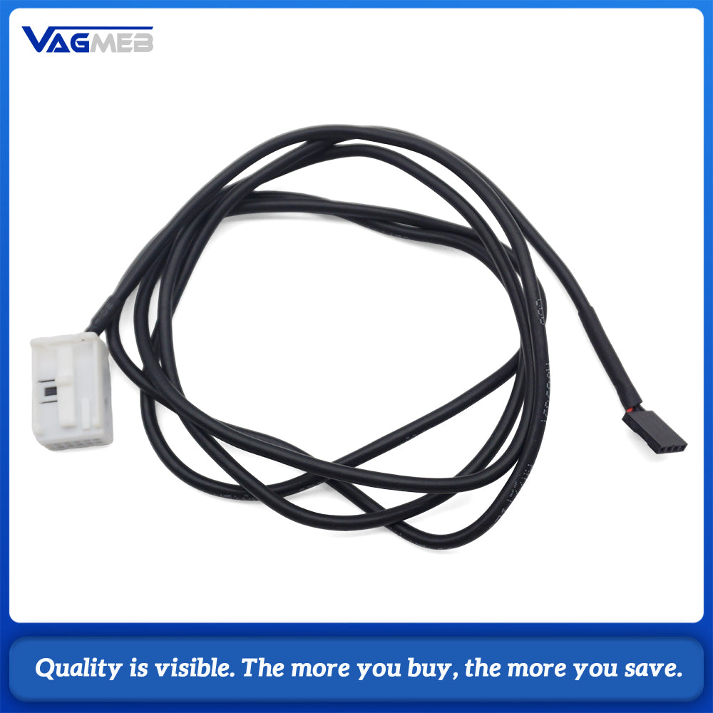 1.5M AUX Audio Wire Harness 3.5mm Male‑Male Stereo Aux Cable Car Radio Auxiliary Input Extension Cord