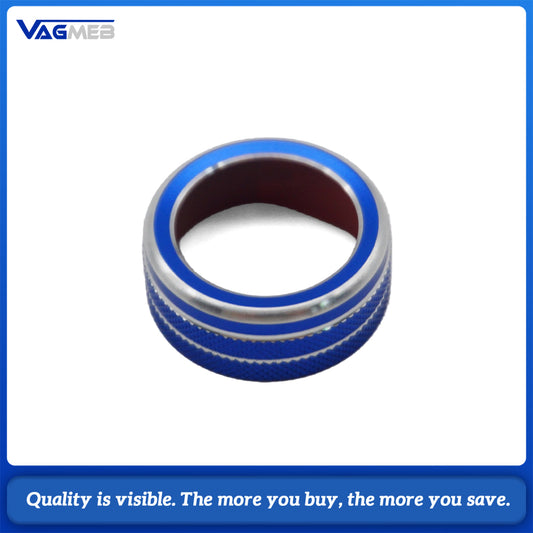 Car Rearview Mirror Adjustment Knob Decoration Ring Metal Trim Cover For VW Volkswagen Golf Mk7 Polo 2015-2019 Switch T Interior