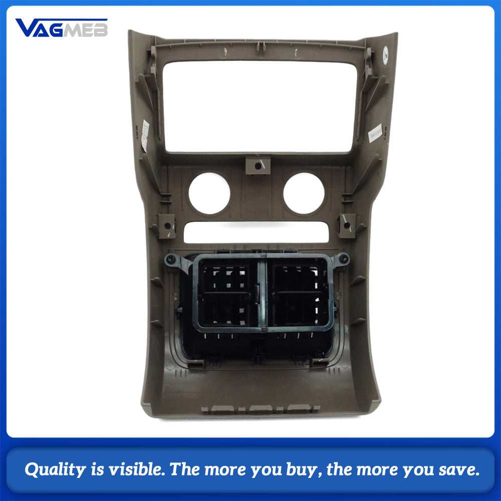 For VW Passat B7 CC 2009-2017 Rear Center Console Air Vent Panel Trim 3AD 864 298K coffee color