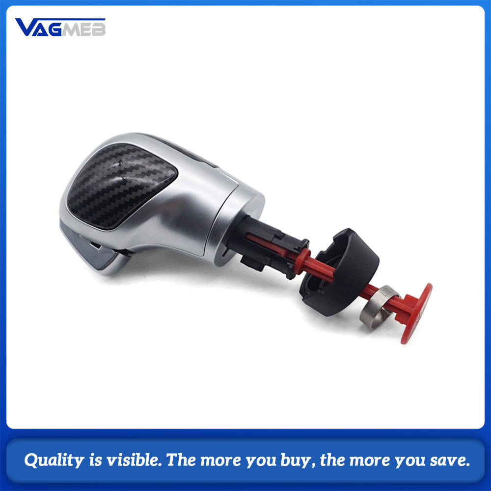 Carbon Fiber DSG Gear Shift Knob Fit for Skoda Octavia, DSG Automatic Shifting Handball Modification Replacement