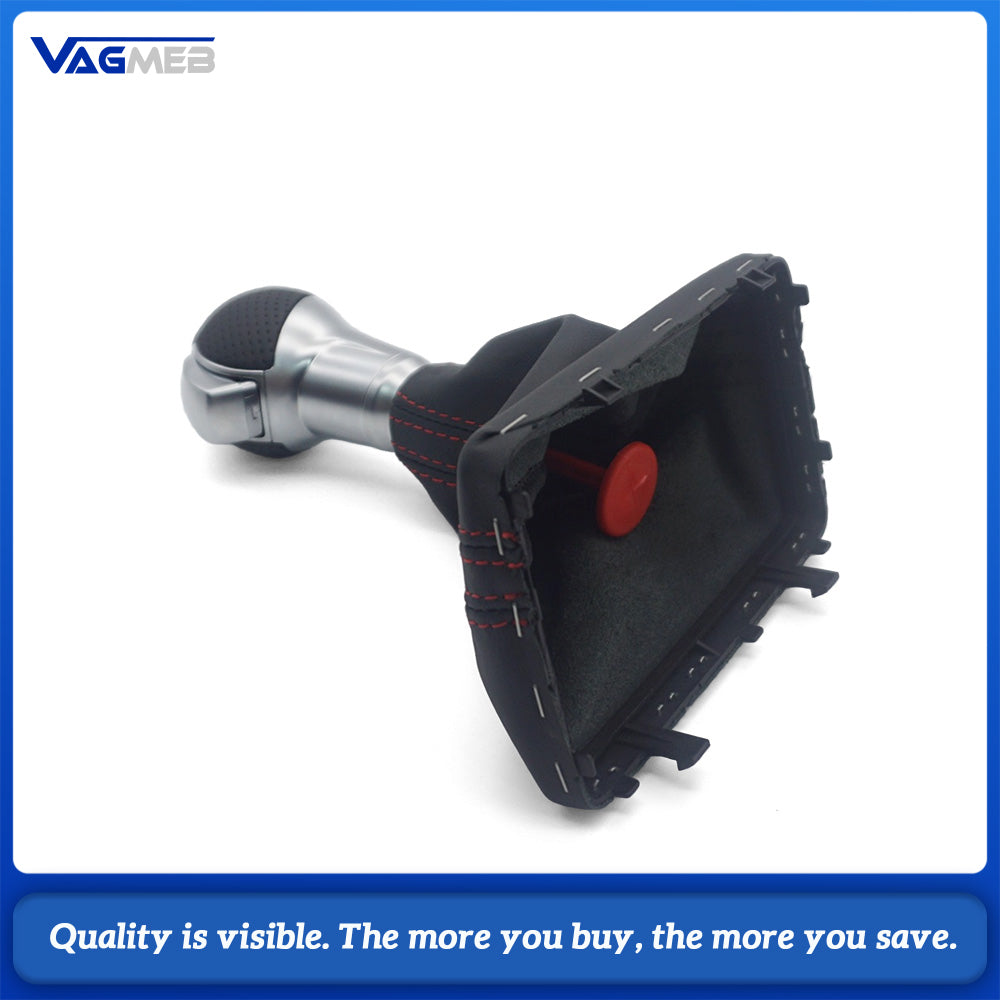 For Audi Q2 Golf DSG Tronic LOGO leather automatic shift knob handball gear lever