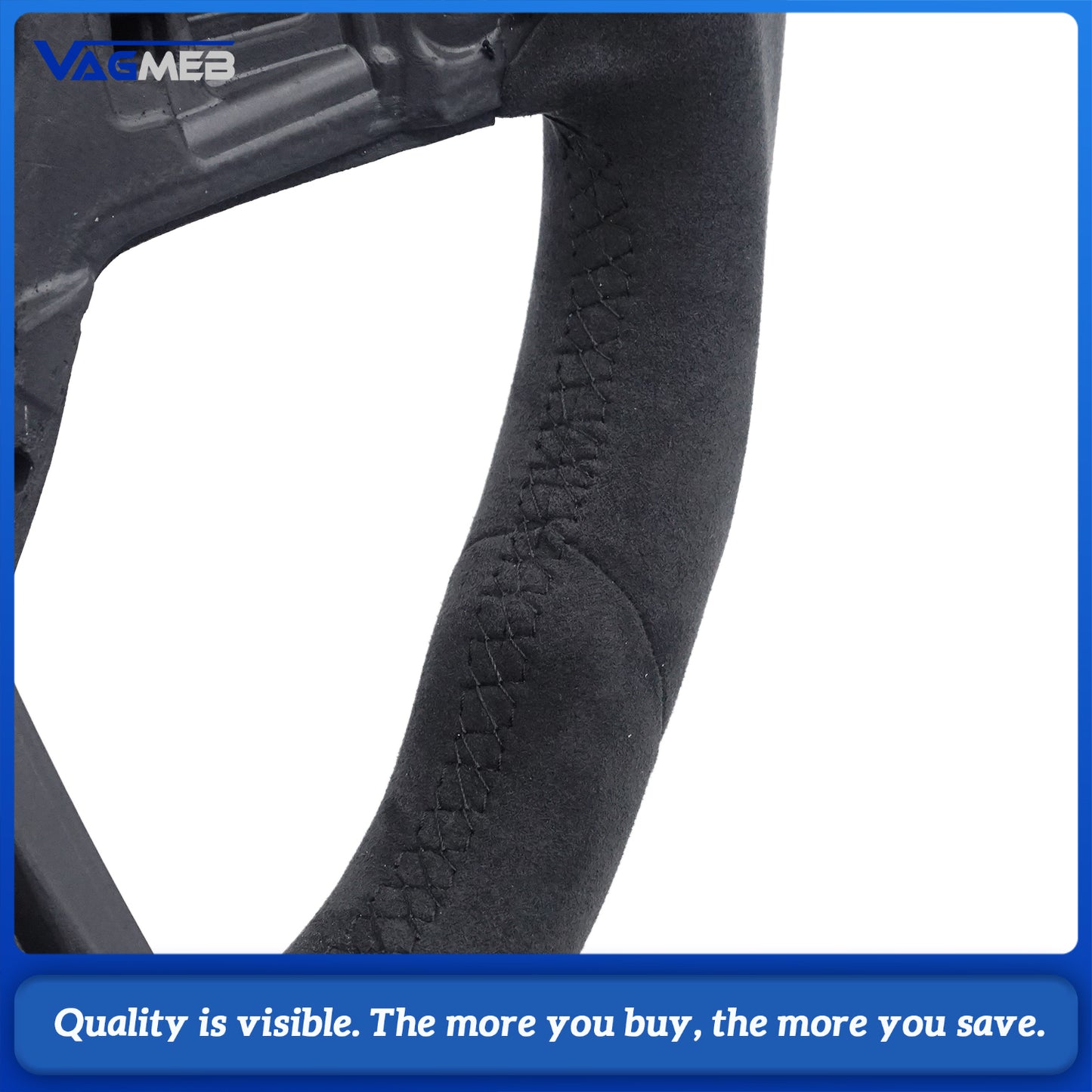 Alcantara leather steering wheel suitable for VW Golf MK7 7.5 GTI GTD GTE R Polo GTI Tiguan MK2 Passat B8 Sport steering wheel