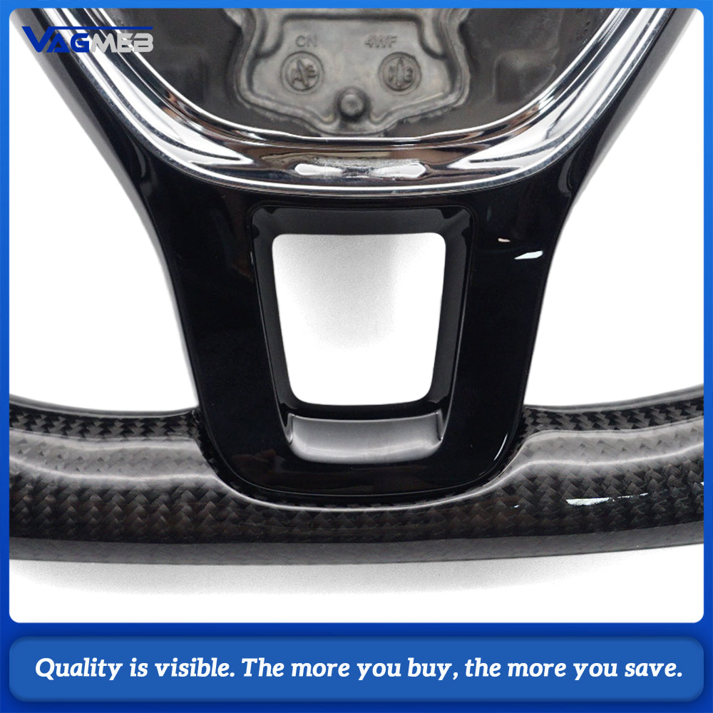 Custom Replacement Real Carbon Fiber Steering Wheel For VW GOLF 7 MK7 Transporter T6