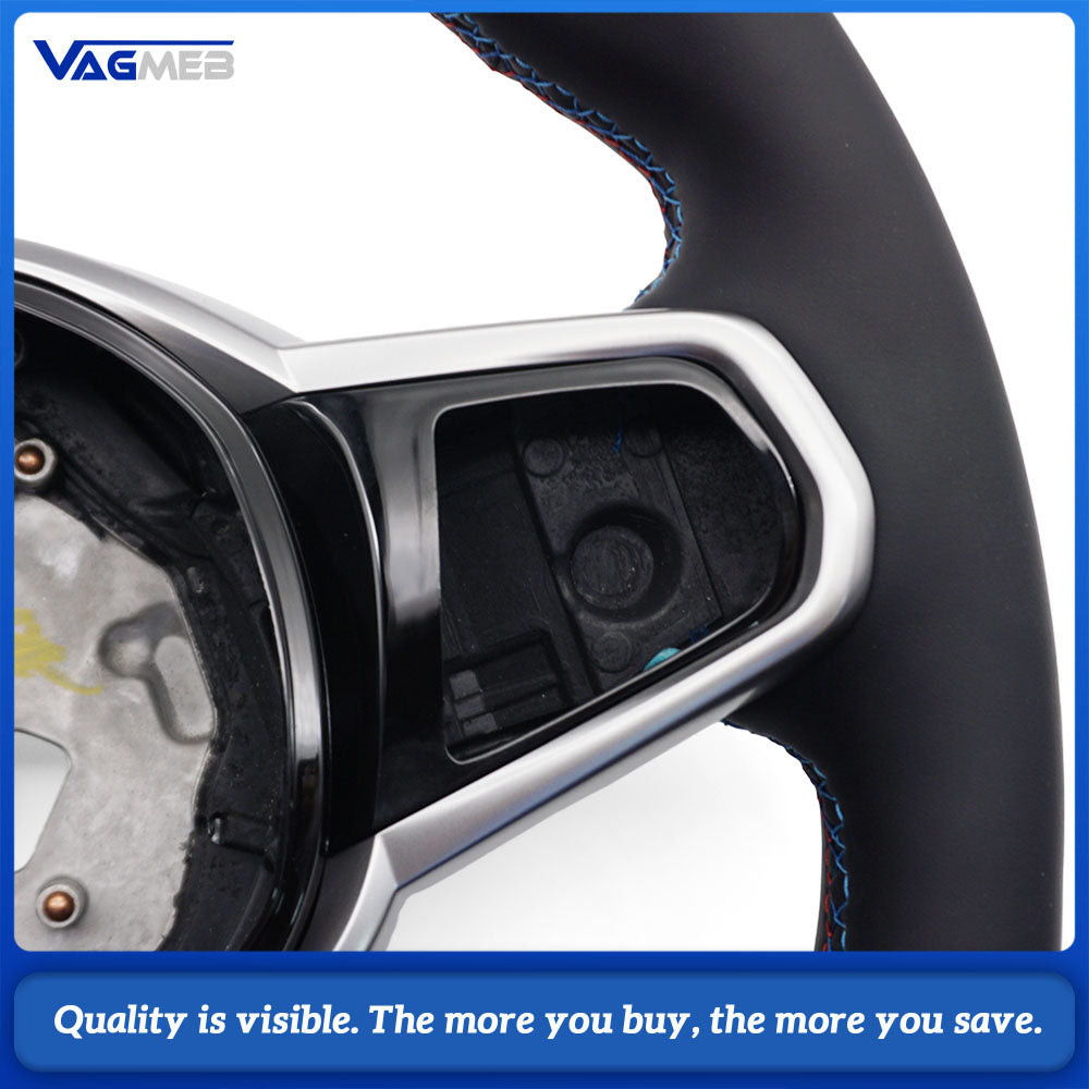 Leather CS Steering Wheel for BMW G80 G81 G82 G01 G02 G05 G06 G15 G20 G21 G22 G26 G30 G32 Upgrade G Series Sport Racing Wheel