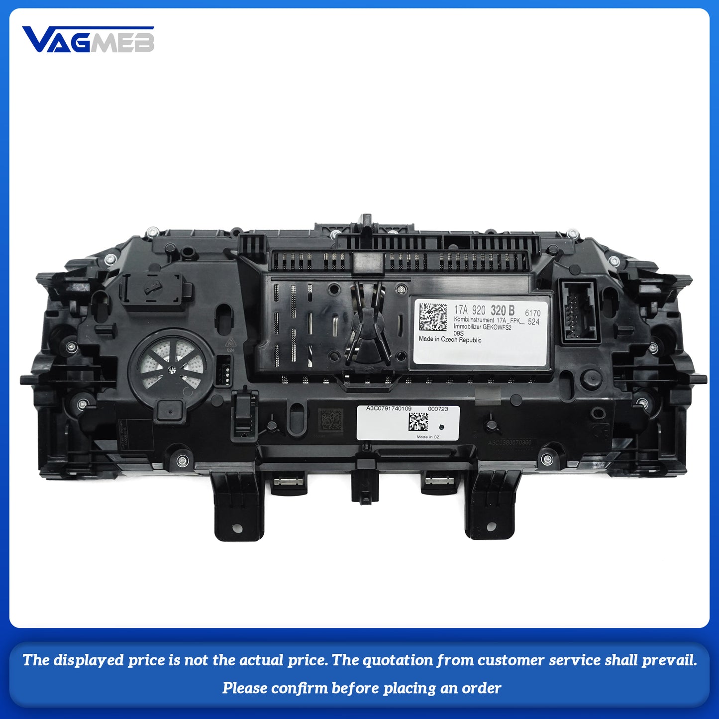 For VW Jetta MK7 T-ROC TAO Ethernet Virtual Cockpit LCD Instrument Panel  17A 920 320 B