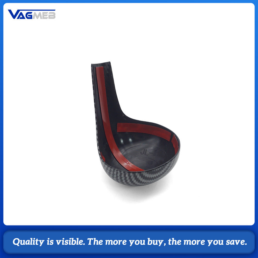 Gear Shift Handle cover Carbon Fiber ABS Gear Shift Knob Handle Lever Cover for Audi A4LA5A6LS6Q5
