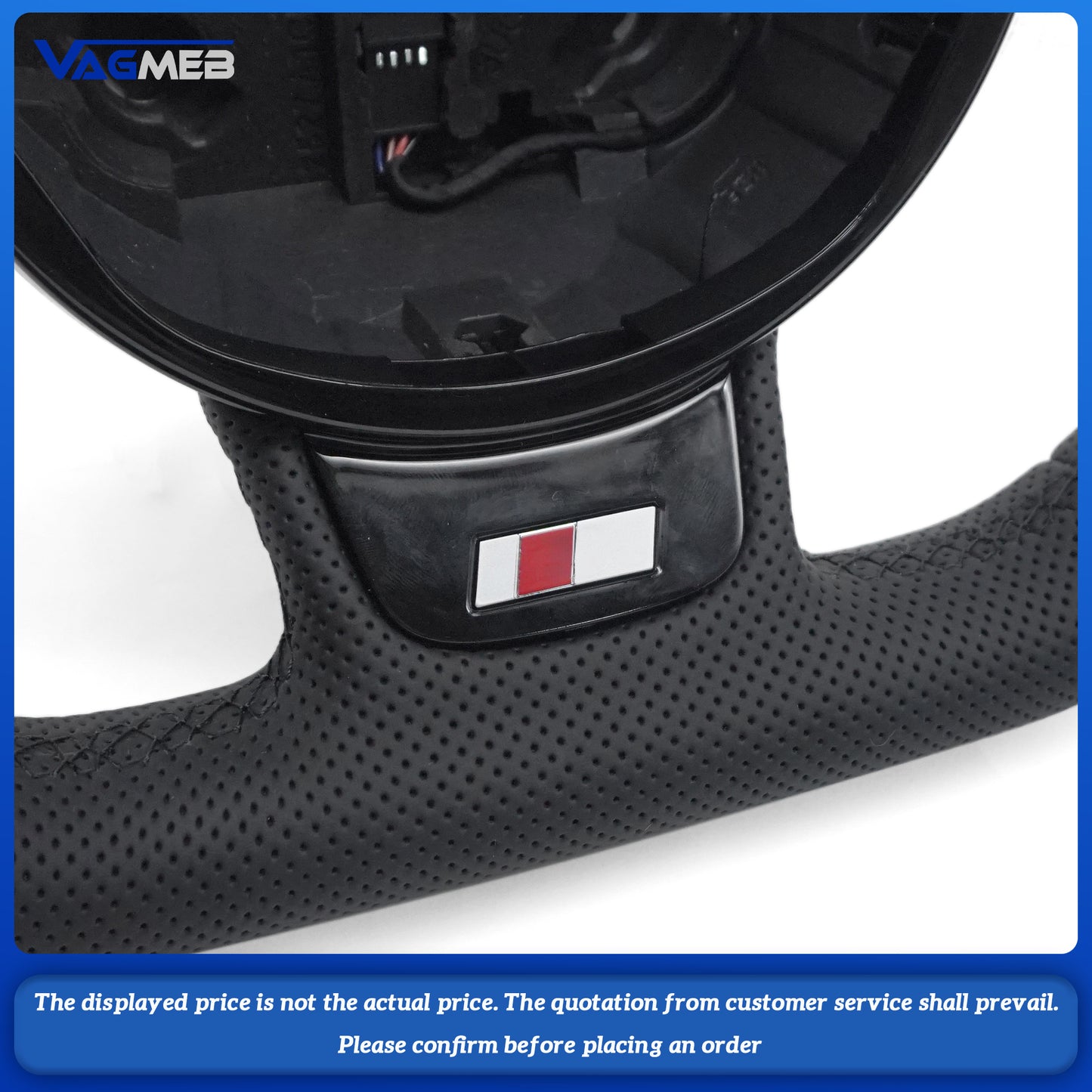 Perforated leather sports steering wheel for Audi A4 B8 A3 8V A5 Q3 Q5 Q7 steering wheel
