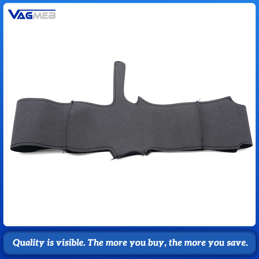 For Audi A6 C8 Steering Wheel Perforated Leather Wrap Replacement Skin With Black Stitching