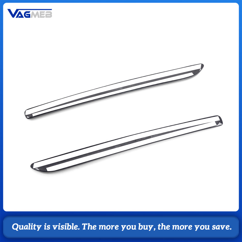 For Audi A3 8V Real Carbon Fiber Front Interior Door Decor Trim Left & Right Set
