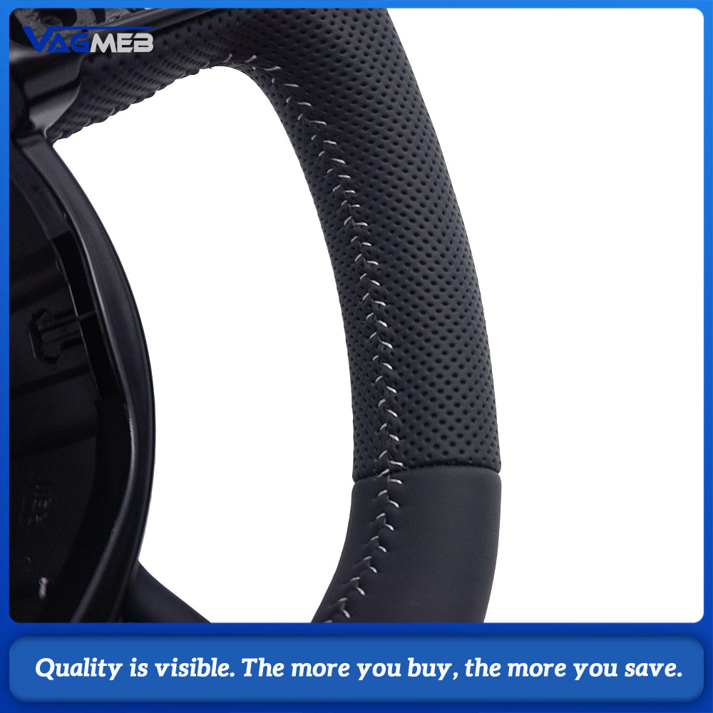 Leather material sports style steering wheel For Audi A4B8 steering wheel accessories, car accessories