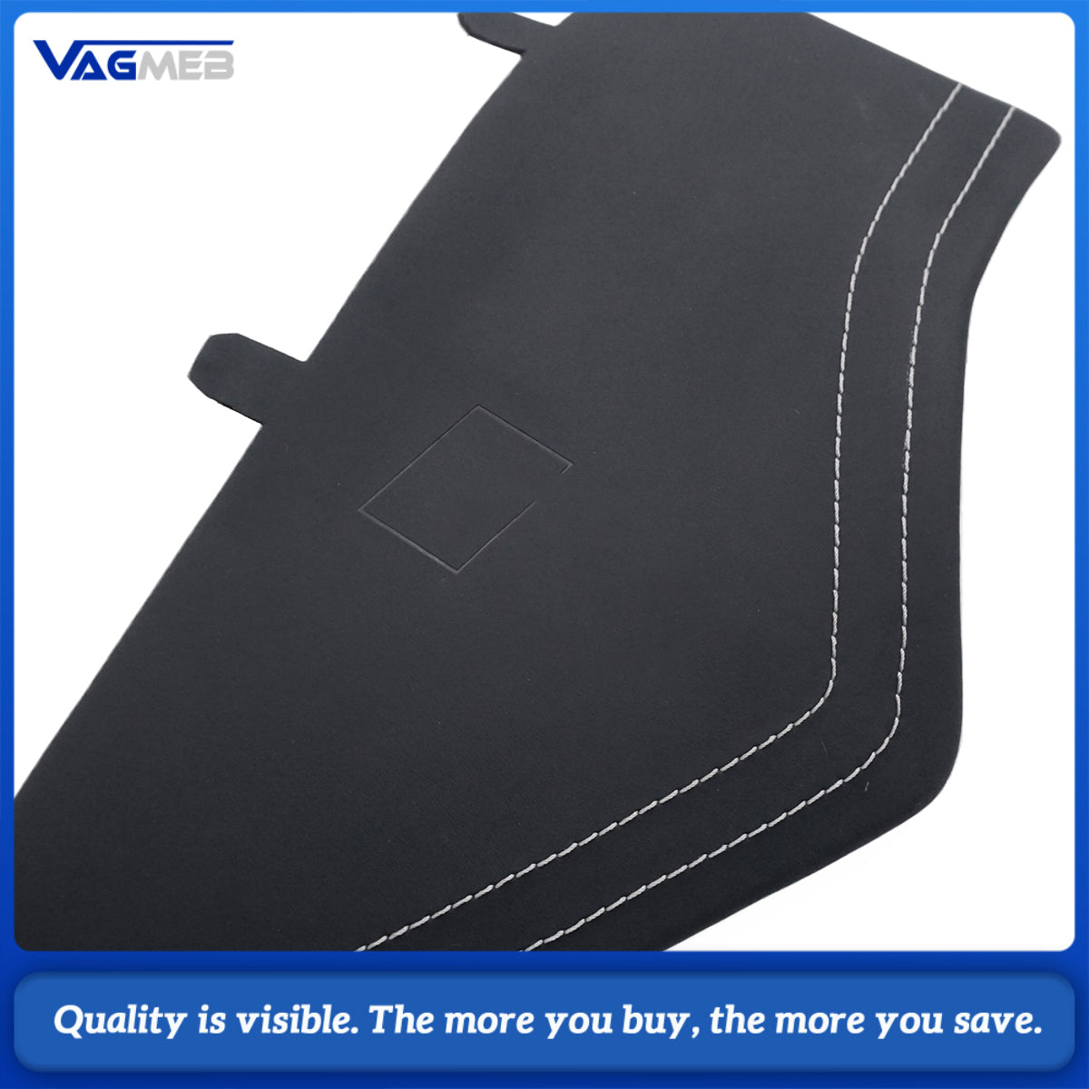 For Audi A6 C8 RS6 C8 custom leather Alcantara white stitch Dashboard cover plate with S RS emblem