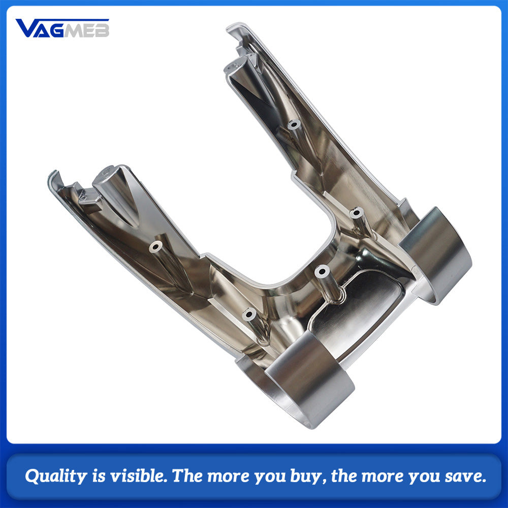 For AMG Steering Wheel Decor Frame Base Cover, Chrome Silver Decoration Trim Cover