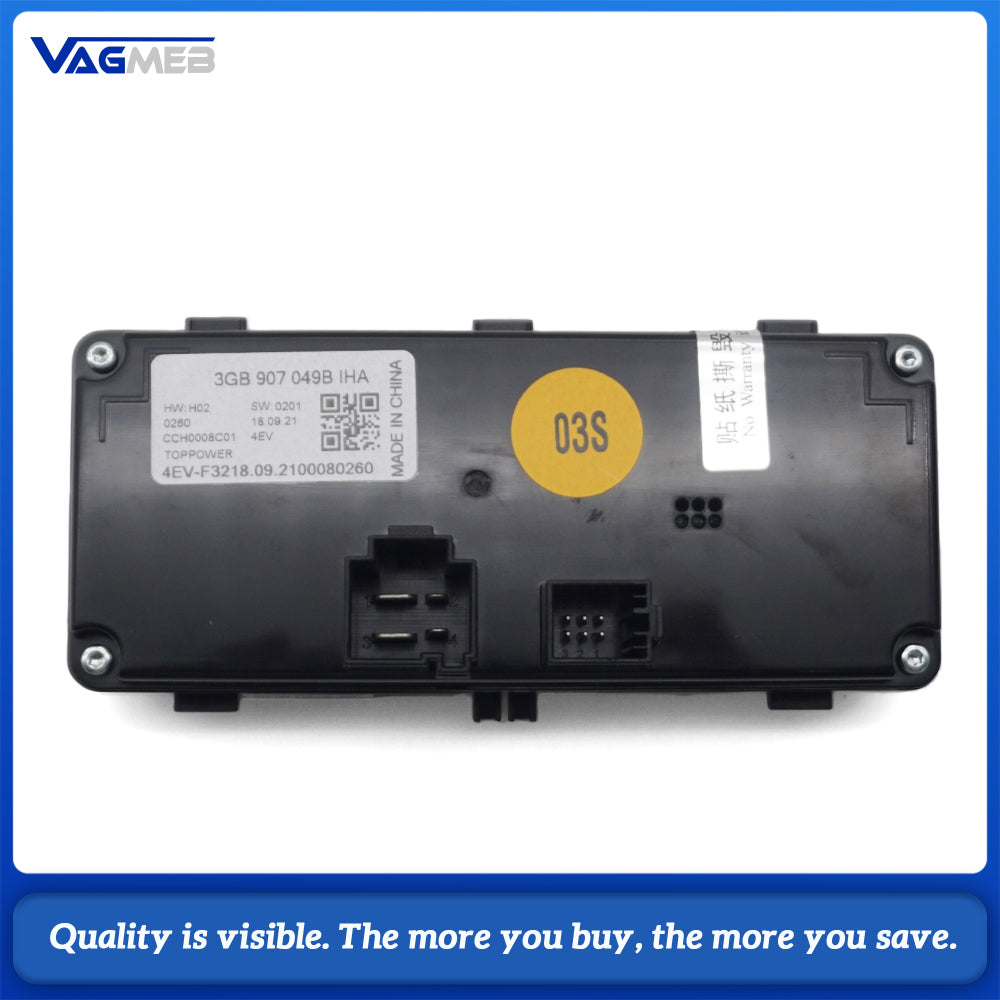For VW Viloran Rear Climate Control Switch 3GB 907 049 B Rear Air Conditioner Heating Ventilation Panel 3GB907049B