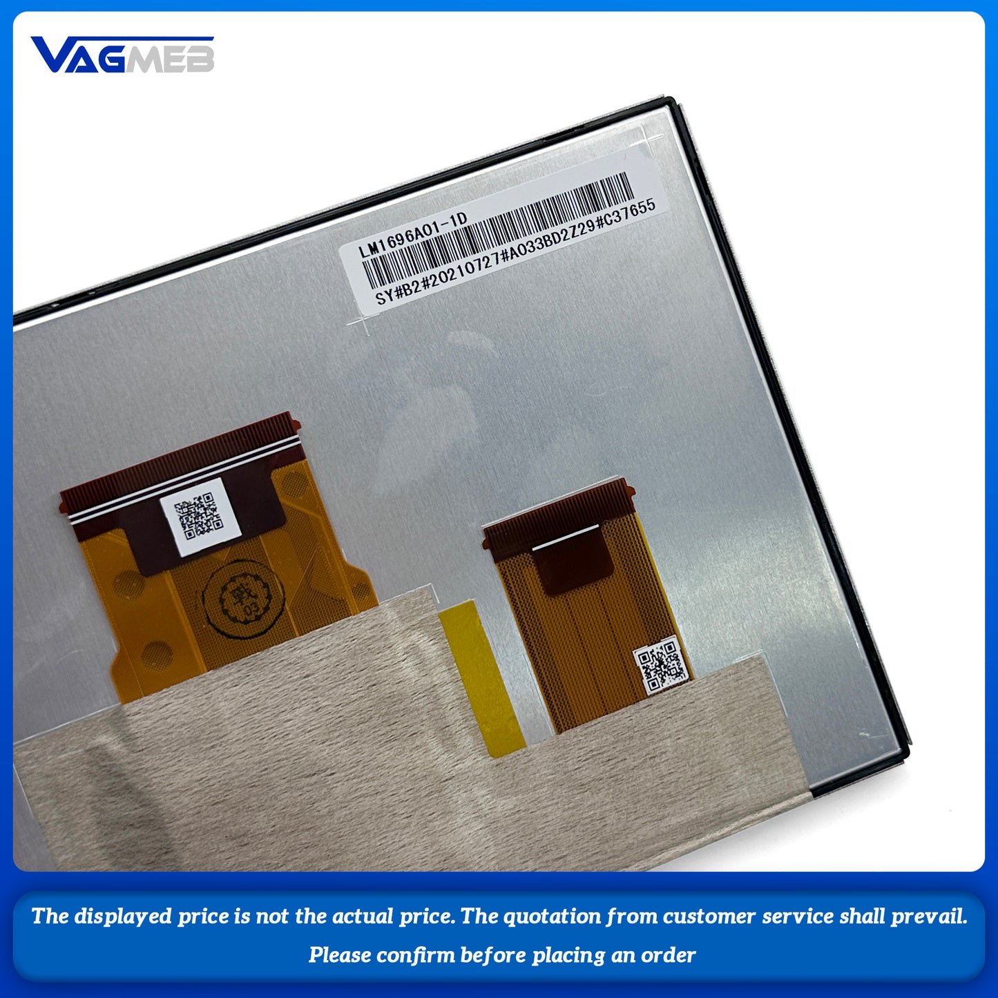 6.5inch side factory LCD display for VW SKODA MIB2 LM1696A11-1D Car Multimedia Player Infotainment Radio 6.5 inch Touch Screen