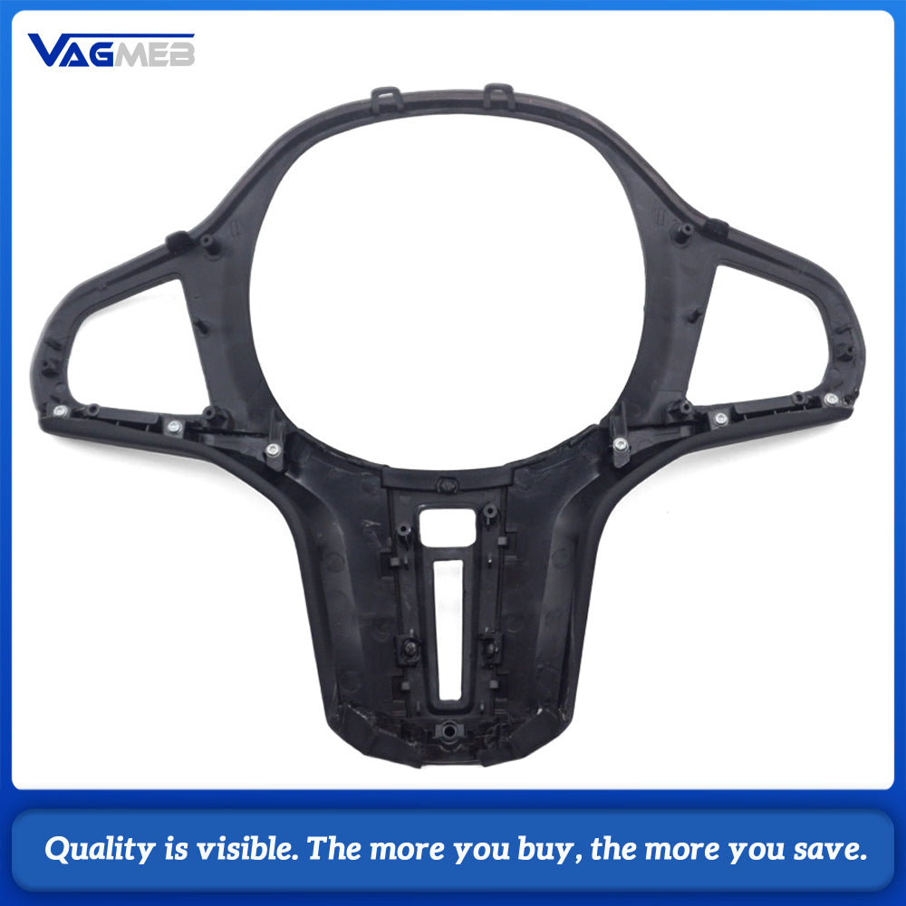 Steering Wheel Button Trim Leather‑Carbon Base Low‑Spec Version With Heating Hole For BMW G‑Chassis G20 G28 G30 G38 G01