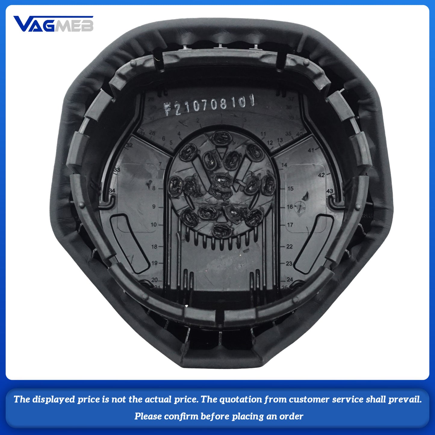 Steering wheel airbag cover multifunction steering wheel For VW CC