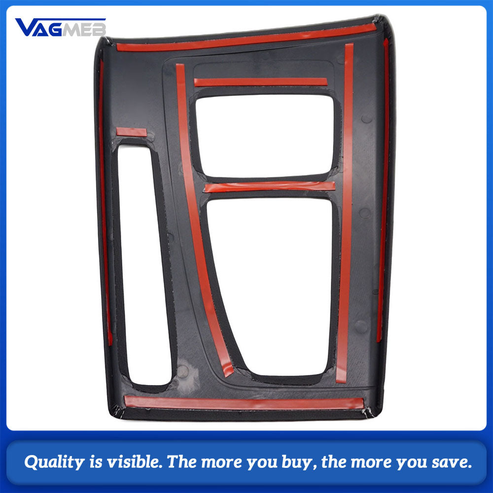 For Audi Q5FY  Model Super Microfiber Leather Gear Shift Panel Frame Adhesive-Backed Trim Central console trim frame