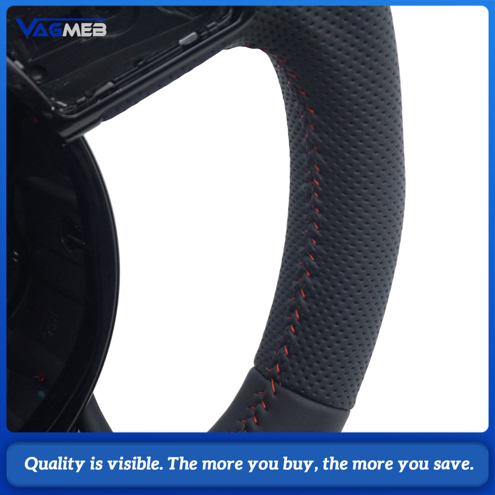 For Audi A4B8 semi-punched red line multi-function steering wheel