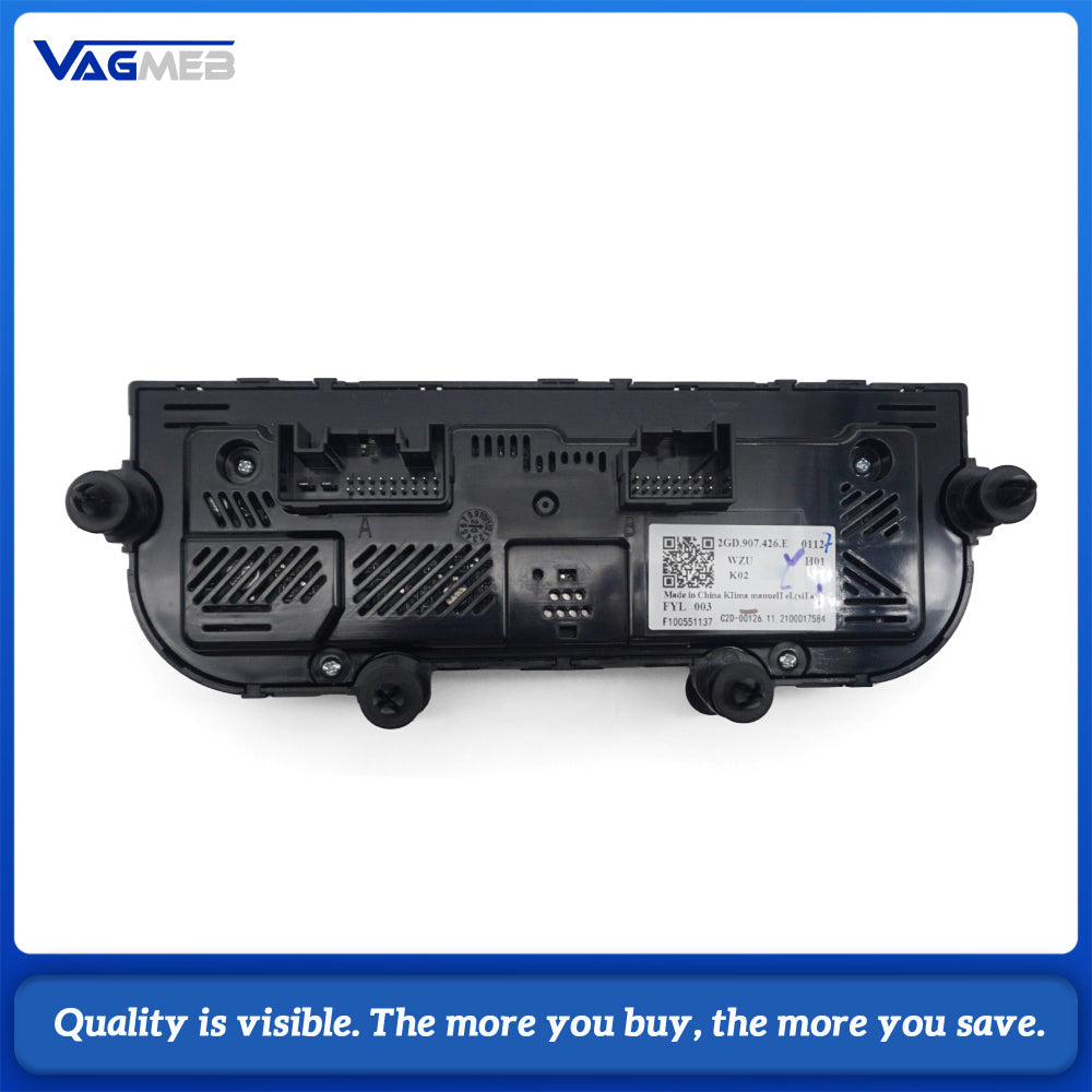 For VW  MQB Golf 7 Jetta Tiguan Passat B8 TRoc Manual Air Conditioning Panel Controller with seat heating 2GD 907 426 A/E