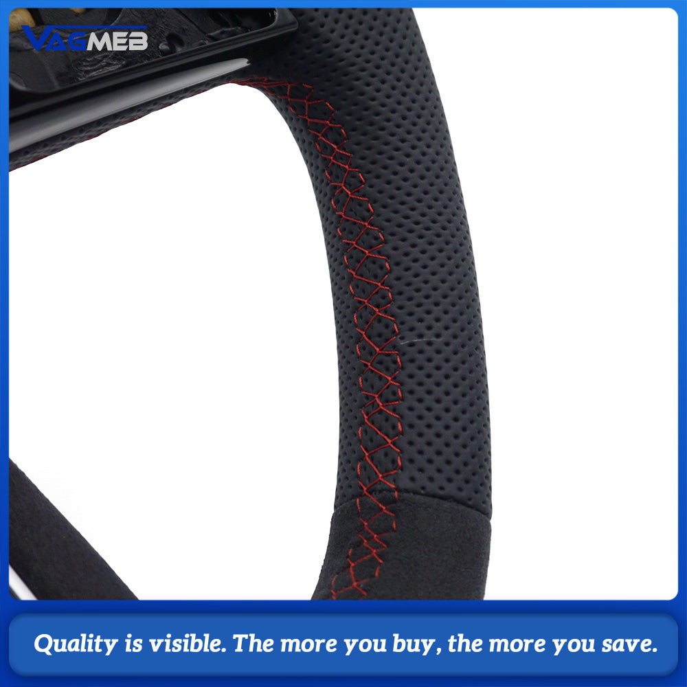 For Audi A4 B9 Automatic Sport Style Leather steering wheel car accessories