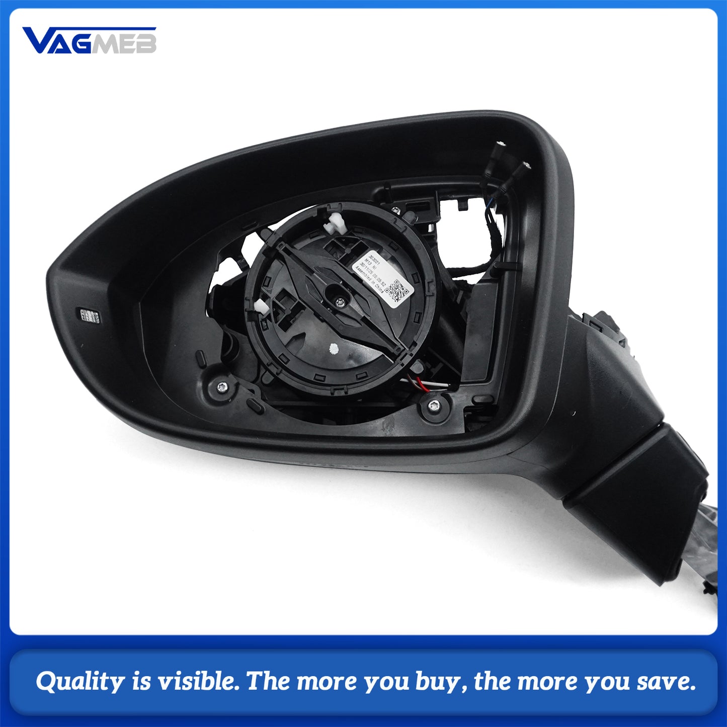 Electric Folding Mirror Upgrade Kit For VW Golf MK8 (With GTI floor lighting that has memory function)