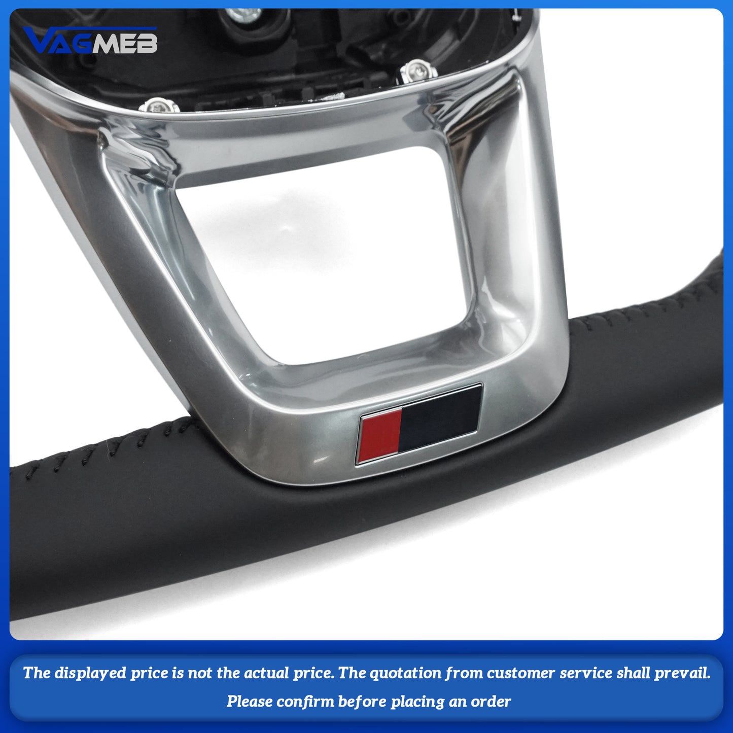 Perforated leather steering wheel for Audi Q5 FY Q7 4M Q8 S RS LOGO multifunctional steering wheel