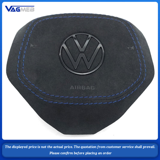 Steering wheel airbag cover multifunction steering wheel For VW Golf MK8 Patented blue thread