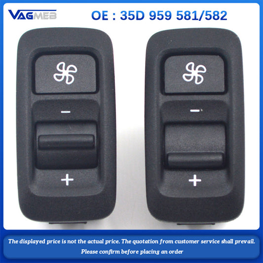 35D 959 582 35D 959 581 For VW PQ Passat CC Original seat ventilation switch key control 2 pieces