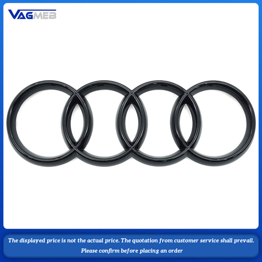 Black front grille label For Audi A6C7 (285MM)