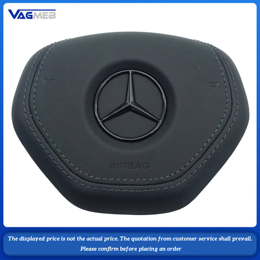 Steering wheel airbag cover multifunction steering wheel For Mercedes-Benz W212 Dyed black thread