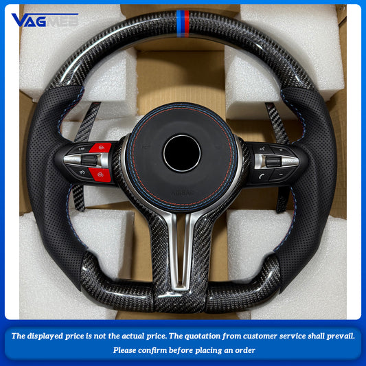 Carbon Fiber Steering Wheel For BMWM2 M3 M4 M5 M6 X5M X6M F80 F30 F10 LED Car Steering Wheel