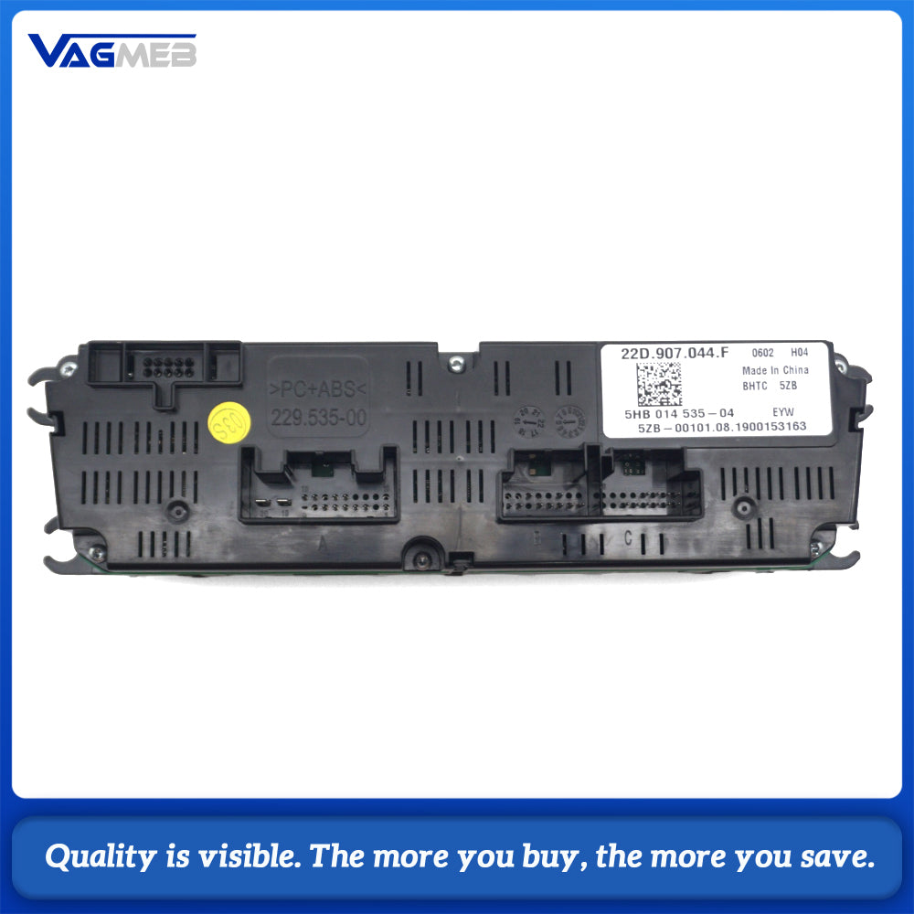 22G 907 044 F Auto Climate Control Panel for VW Polo MK6 Plus w/ Seat Heating Dual Zone AC Button Touch Air Conditioning Switch