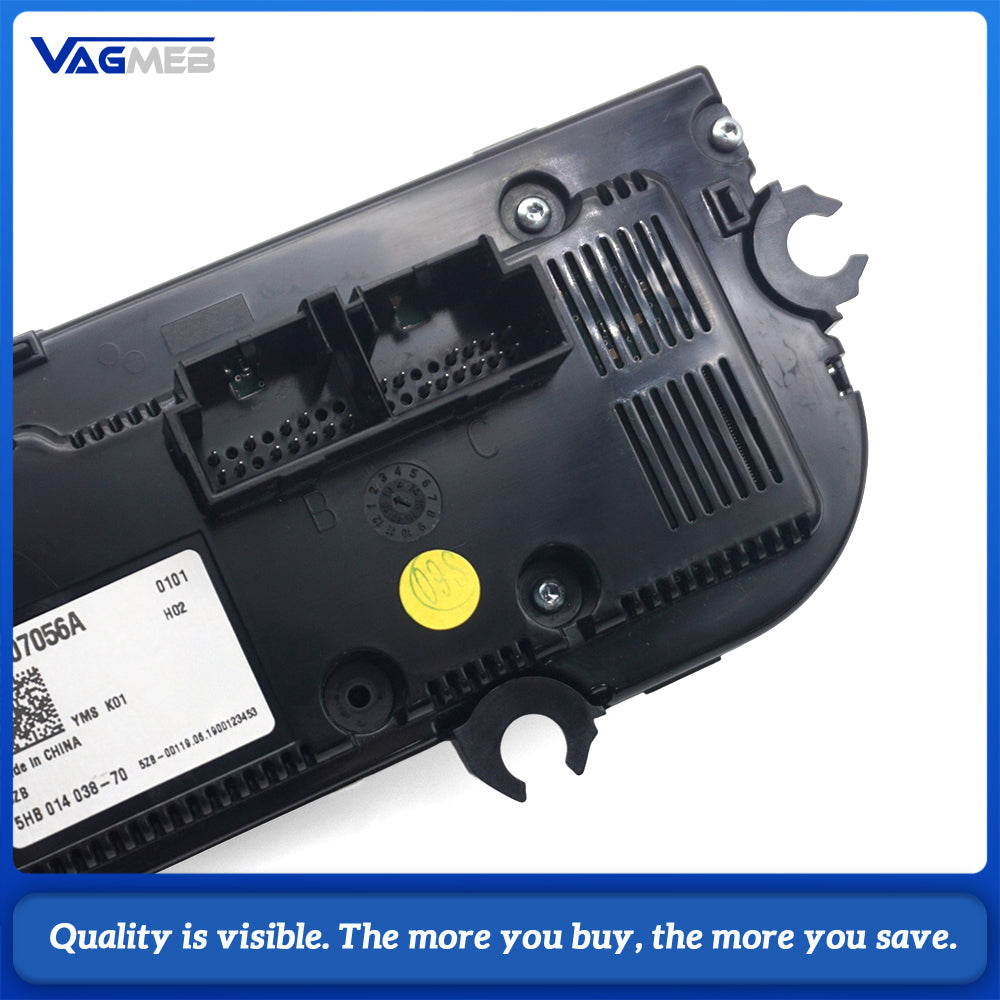 For VW Passat B8 Hybrid Touch AC Control Panel No Heated Seat Button Special 3GB 907 056 A